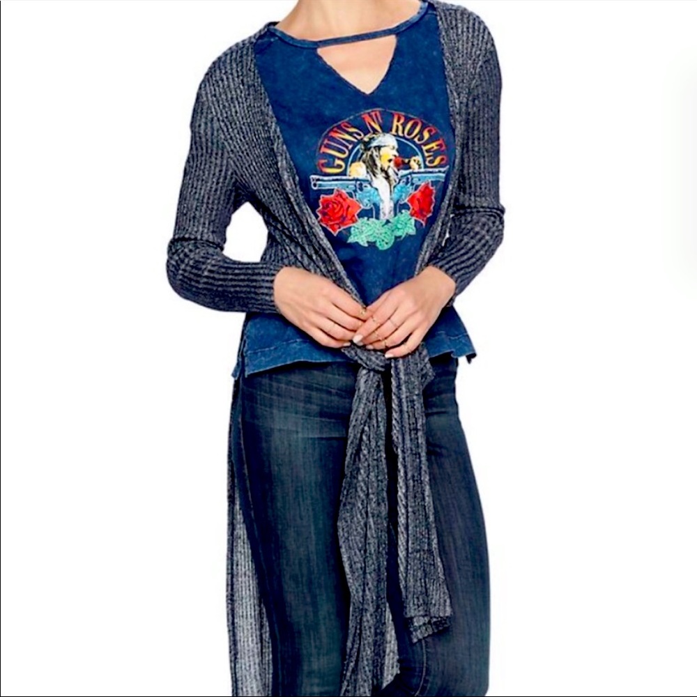 Rock Republic Blue Long Duster Cardigan 90’s